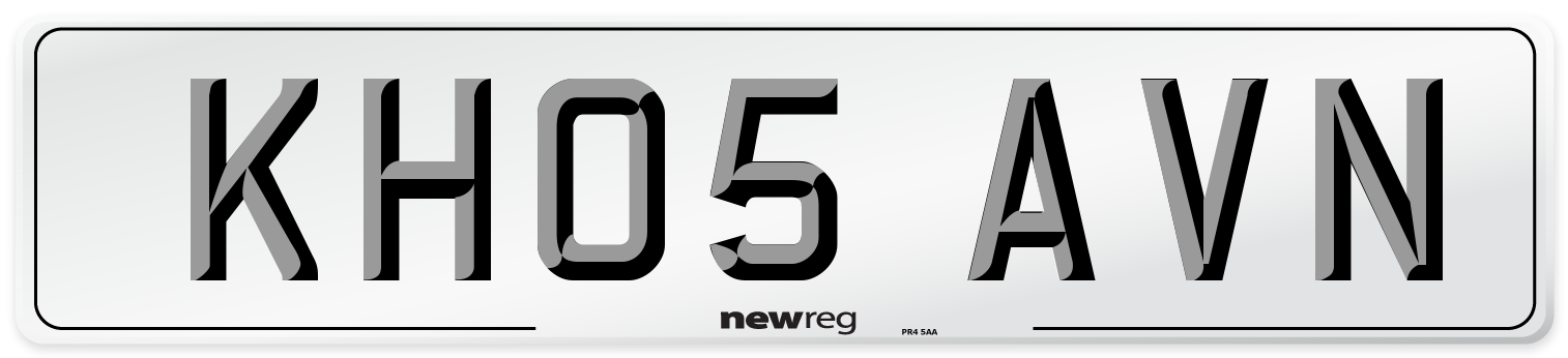 KH05 AVN Number Plate from New Reg